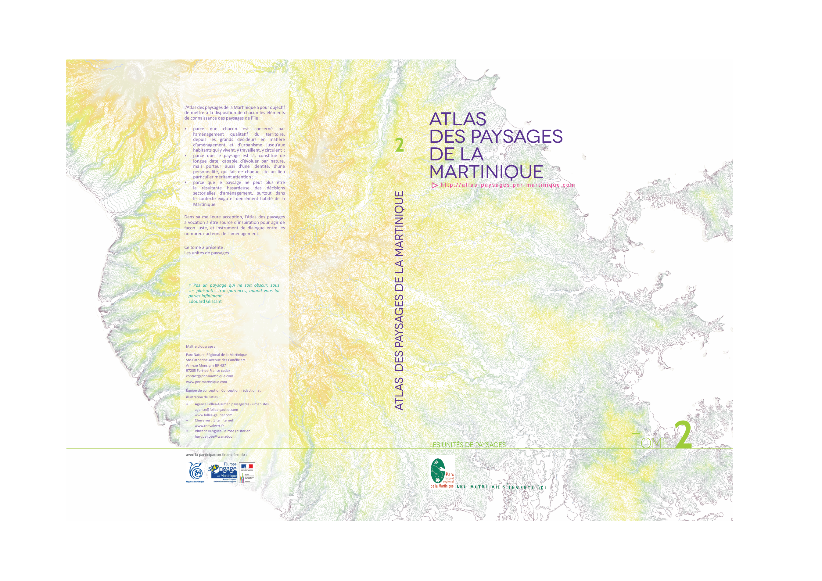Couverture de l'Atlas des paysages de la Martinique, tome 2